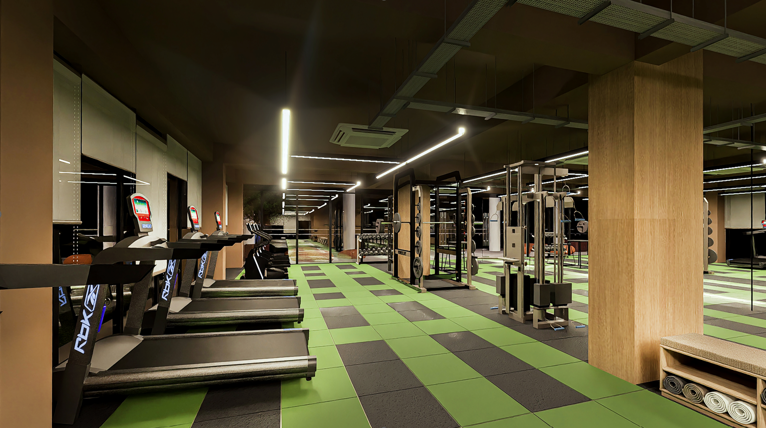 Modern Gym Equipment